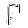 Hansgrohe Metris M71 73800000 Смеситель для кухни с выдвижным изливом и лейкой