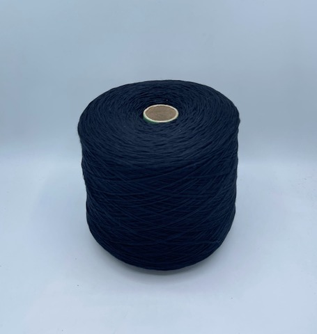 Бобинная пряжа (пр.Италия), art.Cotone, 350м/100 гр. 100%Хлопок, цвет-Темно-синий , арт.34827