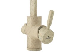 Смеситель KAISER Decor 40144-16 песочный мрамор для кухни под фильтр (Sand 302) 4