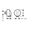 Hansgrohe Fixfit 27454000 Шланговое подсоединение