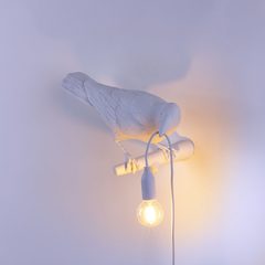 Настенный светильник Bird Lamp White Looking Right