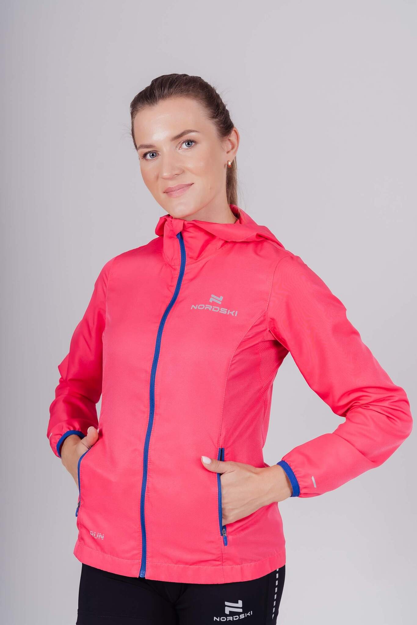 Женская ветровка для бега Nordski Run pink - 3
