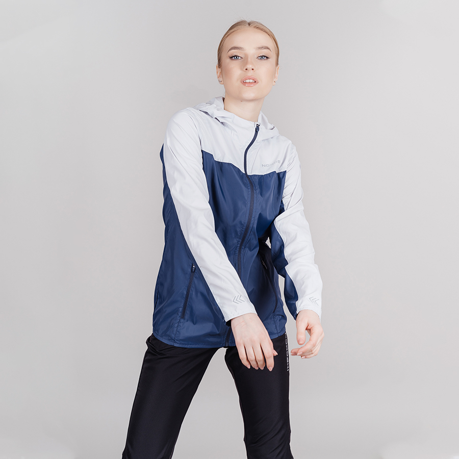 Nordski Rain Run костюм беговой женский moon grey-navy - 4