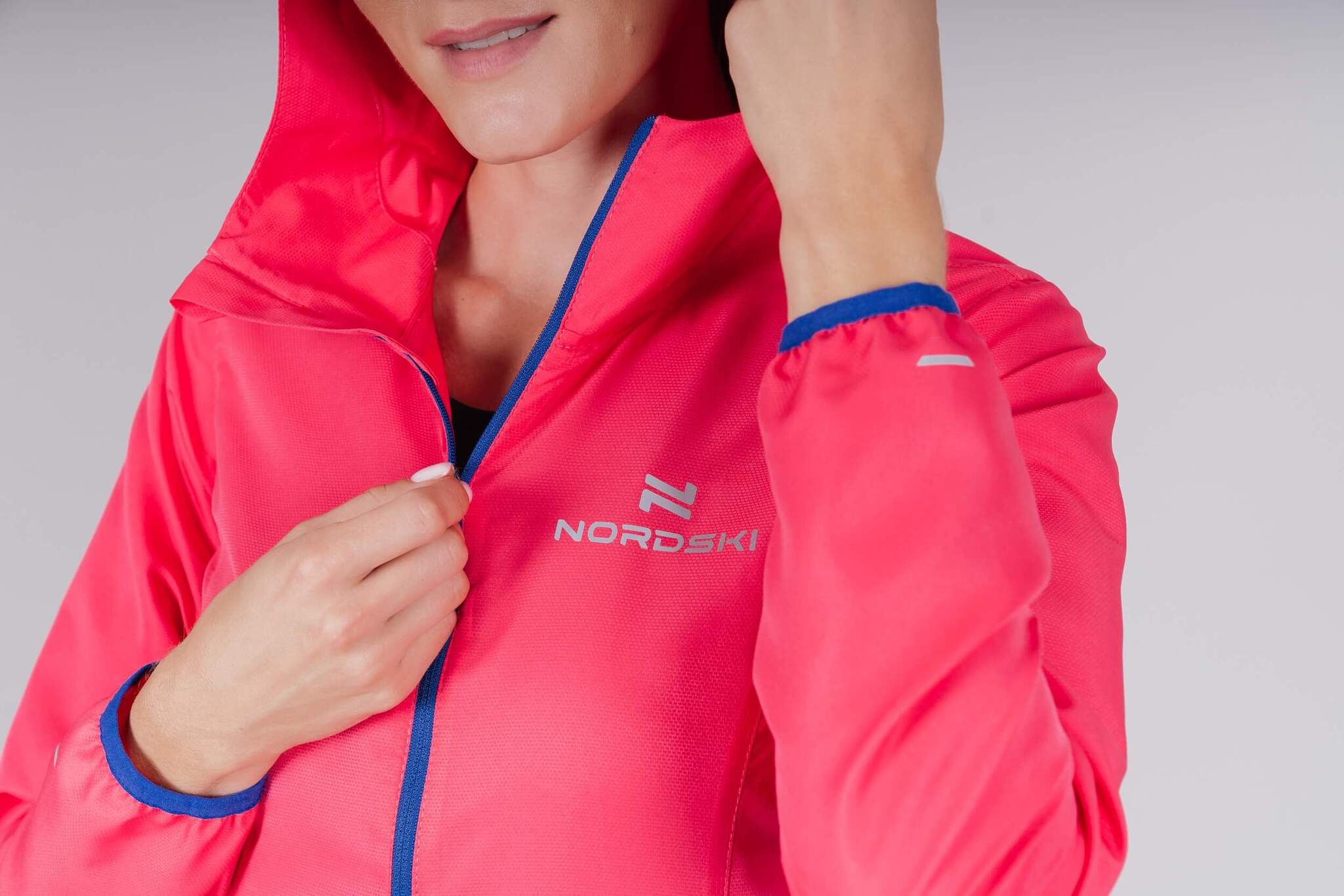 Женская ветровка для бега Nordski Run pink - 5