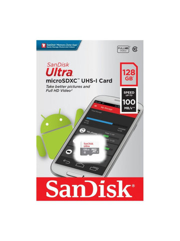 Карта памяти SanDisk microSDXC 128Gb UHS-I Ultra Class10 (100MB) Карта памяти SanDisk microSDXC 128Gb UHS-I Ultra Class10 (100MB)