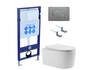 Aquatek SET Aquatek МИЯ-070 4в1 SET Aquatek МИЯ 4в1 (рама Aquatek Standard INS-0000012+ кркпеж KKI-0000002+клавиша KDI-0000070+унитаз МИЯ AQ2004-00 с тонким сиденьем soft-close)