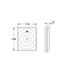 GROHE Tectron Surf 37336001 Панель смыва для писсуара сенсорная