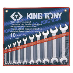 KINGTONY (1110MR) Набор рожковых ключей, 6-28 мм, 10 предметов