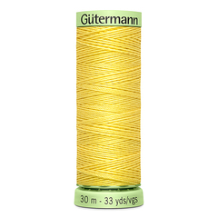 Нить Top Stitch 30/30 м для декоративной отстрочки, Gutermann, 852 желтый