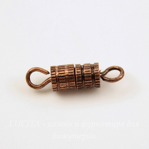 Замок винтовой 14х4 мм (цвет - античная медь)