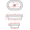 ArtCeram Fuori Scala TFL033 01 00 Раковина встраиваемая, 58.3x36.3, цвет: белый