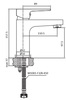 Creavit Sharp SR1500S Cмеситель для раковины, цвет: чёрный