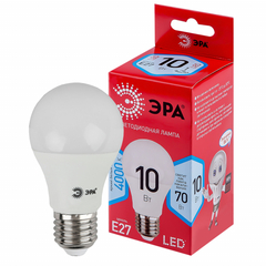 Светодиодная лампа ЭРА LED A60-10Вт-840-E27 R