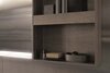 Geberit Citterio 500.571.JJ.1 Зеркало с подсветкой, боковая полка 133.4x58.4см, Серо-коричневый дуб / Меламин, древесная структура