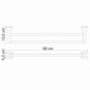WasserKRAFT Wern K-2540 Полотенцедержатель, цвет: хром
