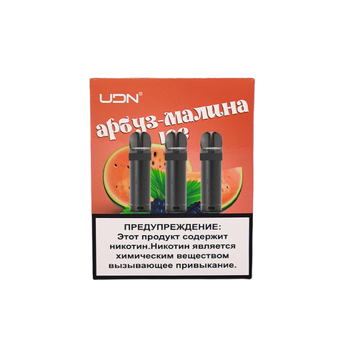 Картридж UDN-X Арбуз Малина Лёд - Watermelon Raspberry Ice