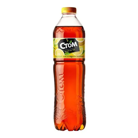 Холодный чай СТОМ черный с лимоном 1л