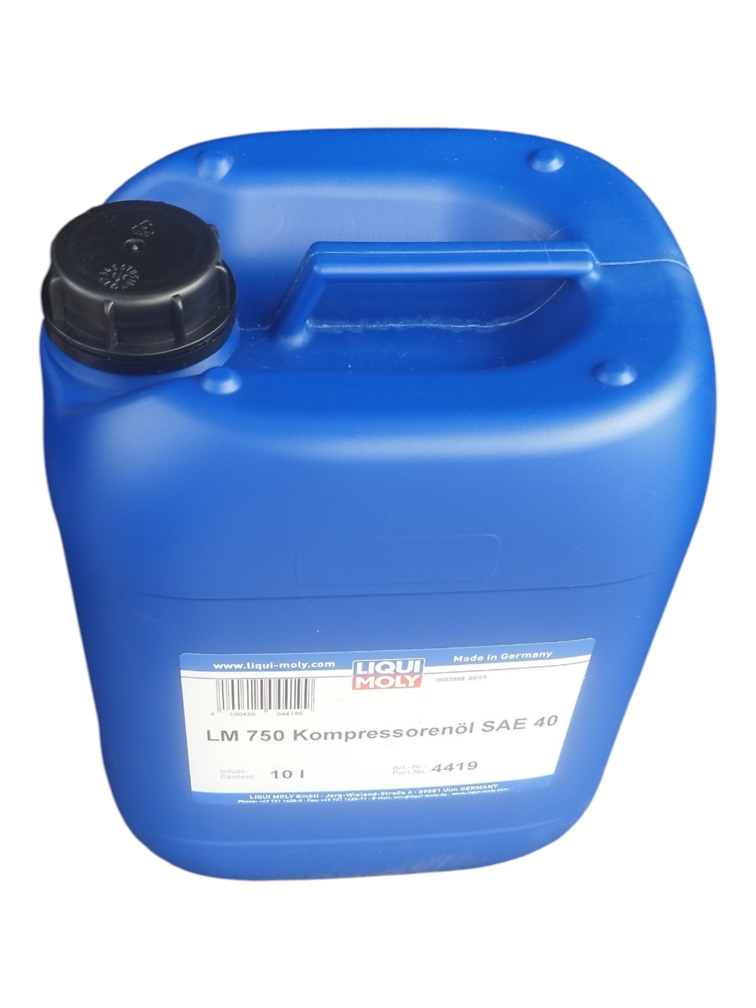 Масло компрессорное Liqui Moly LM 750 Kompressorenoil 40, синтетическое, 10 л