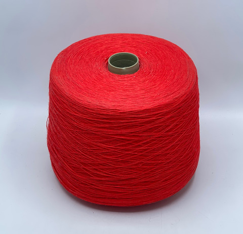 Бобинная пряжа, Linen, 1/960 960м, 100% Лен, Ярко-красный. 40737