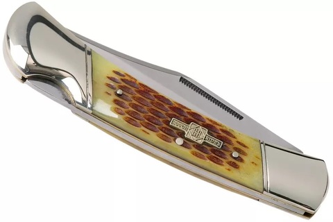 Нож складной Rough Ryder Hunter Amber Bone, RR066