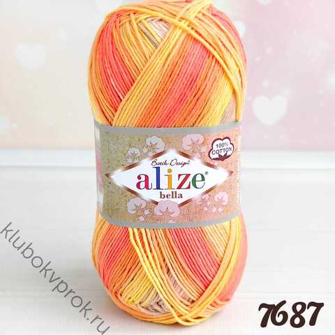 ALIZE BELLA BATIK 100, 7687 Мультиколор