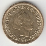 K12232 1992 Дания 10 крон aUNC-UNC