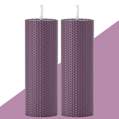 Набор из 2 натуральных свечей SCANDYLAB Honey Mix Dark violet