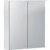 Geberit Option Basic 500.273.00.1 Зеркальный шкаф с подсветкой, две двери, 60x67.5x14см