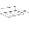 Roca The Gap 327471000 Раковина мебельная 70см