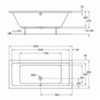 Geberit iCon 650480000 Ванна прямоугольная 180х80 см