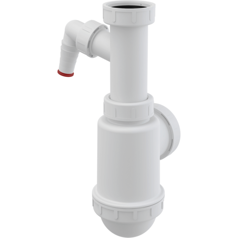 Alcaplast A443P-DN50/40 Сифон для мойки с накидной гайкой 6/4" и подводкой