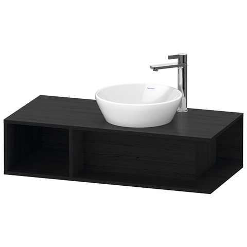 Duravit D-Neo DE493901616 Тумбочка подвесная компакт, 260x1000x480 мм, 1 открытое отделение на левой стороне, цвет: Black Oak
