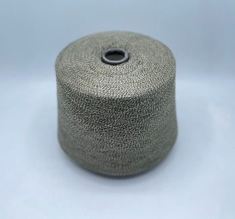 Tollegno (пр.Италия), art-Woolcot, 2/30 1500м/100гр. 57%меринос 43%Хлопок, цвет-Олива+молочный, арт-28051