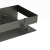 Lemark Shelf Line 9776054 Полка для душа прямая 400 мм из нерж. стали с крючками, графит