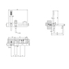 Gessi Rettangolo T 20323#299 Встраиваемый смеситель для ванны с автоматическим переключателем и ручным душем с держателем(внешние части), цвет: черный