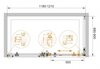 Cezares STYLUS-O-M-AH-1-130/100-C-CR Душевой уголок, цвет: хром