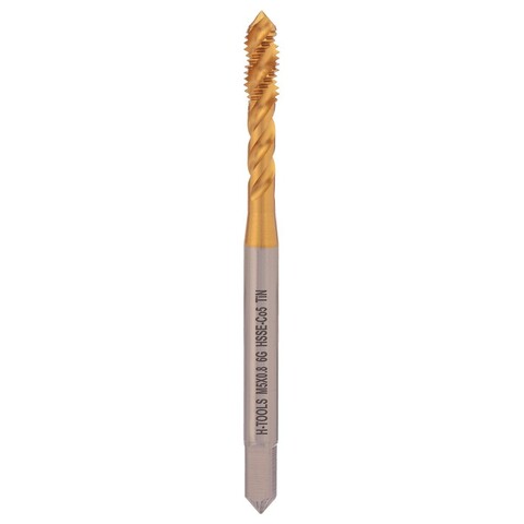Метчик М 5,0х0,8 (Машинный, винт.) DIN371 HSSE-TiN 6g C/2-3P R45 70мм a=4,9 H-Tools 514X01-C2-0050