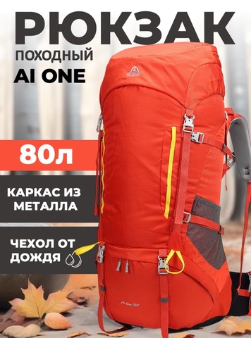Картинка рюкзак туристический Ai One 8187 orange - 1