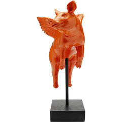 Фигура декоративная Flying Pig «Летящая свинья» 29 см, Оранжевый