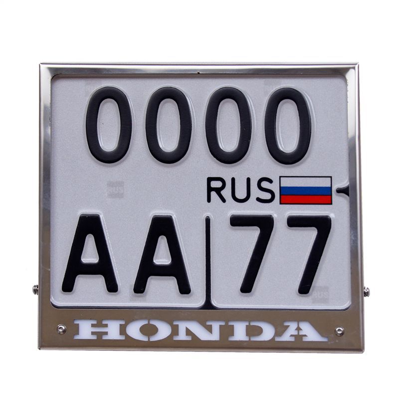 Моторамка ZALVI Honda 190×145 мм с подсветкой надписи