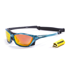 Спортивные очки OCEAN Lake Garda Transparent Blue / Revo Orange Polarized lenses