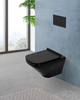BelBagno BB3201CHR-MB/BB3201SC-MB Унитаз подвесной безободковый, цвет: чёрный
