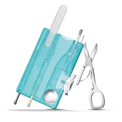 Фото Швейцарская карта Victorinox SwissCard Nailcare (0.7240.T21) 10 функций полупрозрачный