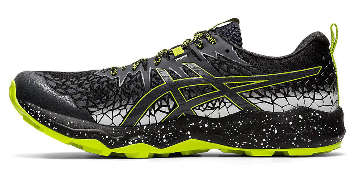 Asics Fujitrabuco Lyte кроссовки внедорожники мужские черные-зеленые - 4