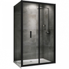 Abber Sonnenstrand AG07100B-S75B Душевой уголок, 100x75x195, цвет: чёрный