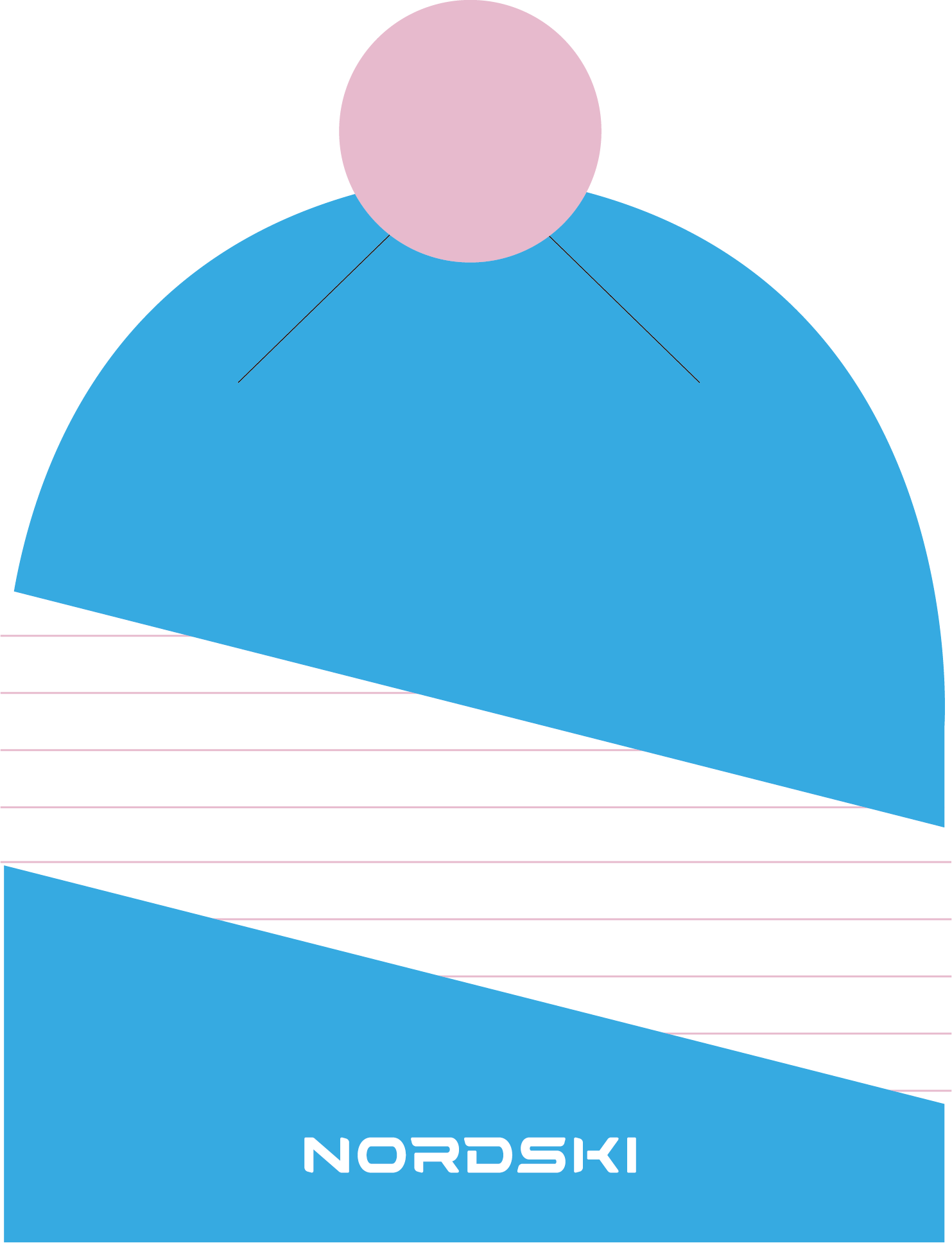 Nordski Line лыжная шапка azure - 7