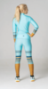Женский слитный гоночный комбинезон Noname On the Move Race teal-gold - 5