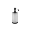 Gessi Emporio accessories 38839#299 Дозатор для жидкого мыла настольный, сатинированное стекло, фурнитура Black XL