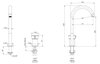 Remer Element ET57LNO Смеситель для раковины, цвет: черный матовый