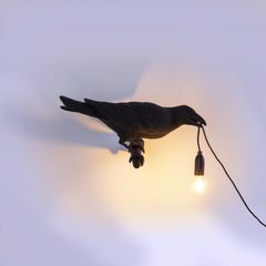 Настенный светильник Bird Lamp Black Looking Right